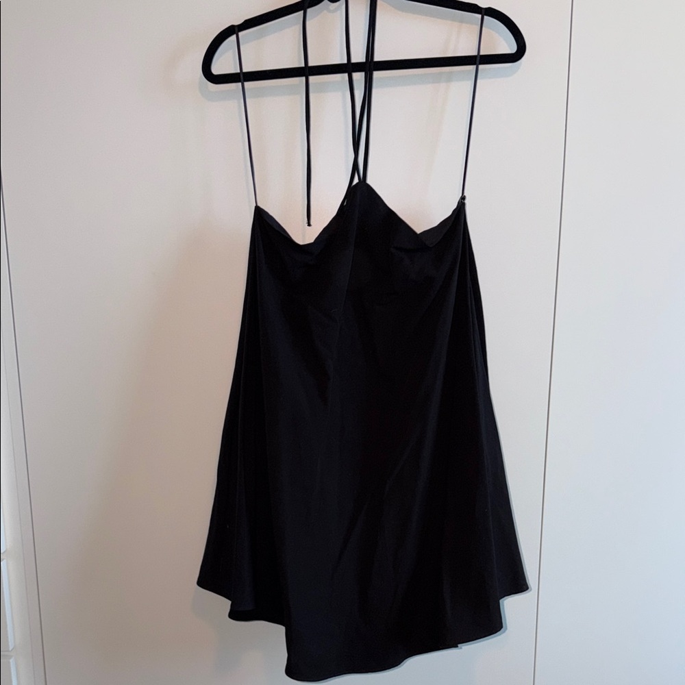 Zara Elegant Black Mini Dress